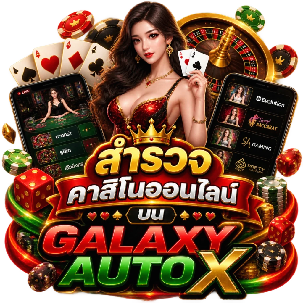 สำรวจคาสิโนออนไลน์บนGALAXYAUTOX
